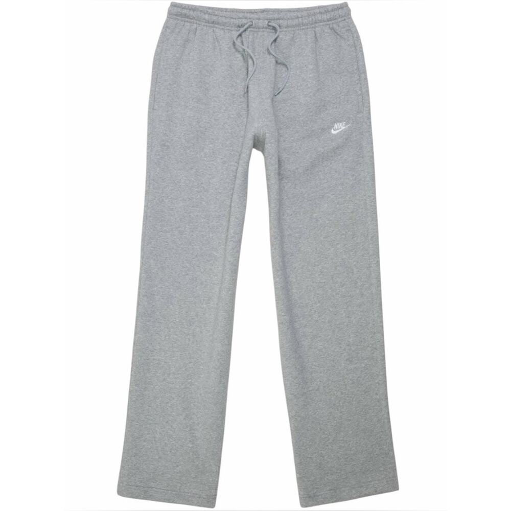 Nike Mens Light Gray Fleece Joggers with Drawstring Size XXL